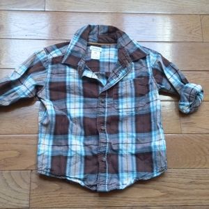 ‼️5/$10‼️Carter's toddler boy plaid button down